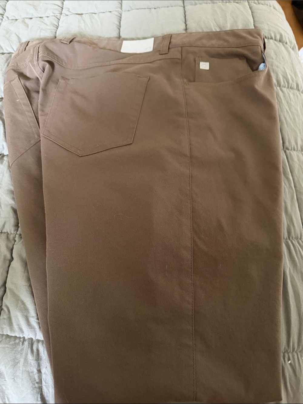 Peter Millar-new-brown-straight leg pant-smoke/pet free home-cleaning out closet